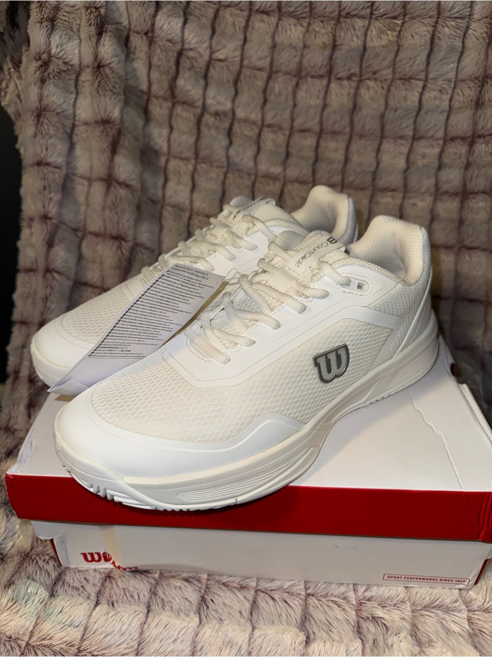Wilson CourtGlide W Women’s Athletic Shoes White Silver - Picture 4 of 8
